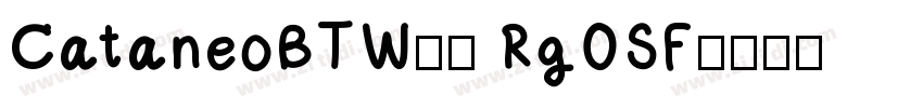 CataneoBTW03 RgOSF字体转换